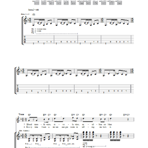 Kula Shaker S.O.S. Musik Noten - Guitar Tab - 37306-0