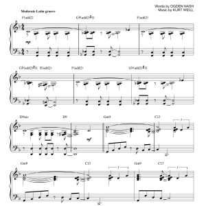 Kurt Weill Speak Low [Jazz version] (arr. Brent Edstrom) Musik Noten - Piano Solo - 160329-0