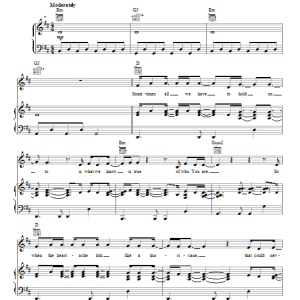 Kutless Even If Musik Noten - Easy Guitar Tab - 93972-0