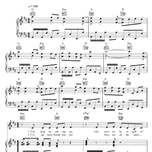 Kylie Minogue Got To Be Certain Musik Noten - Piano, Vocal & Guitar Chords - 47191-0