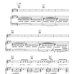 Kylie Minogue Spinning Around Musik Noten - Piano, Vocal & Guitar Chords - 39707-0