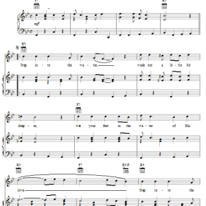 L. Kirk Talley Step Into The Water Musik Noten - Piano, Vocal & Guitar Chords - 77870-0