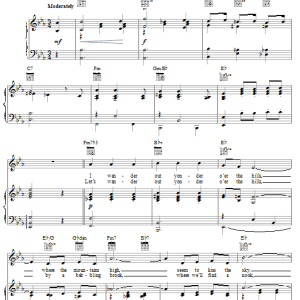 L. Wolfe Gilbert Ramona Musik Noten - Piano, Vocal & Guitar Chords - 24843-0