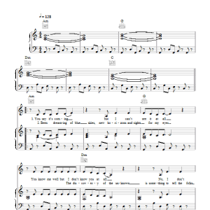 La Roux Colourless Colour Musik Noten - Piano, Vocal & Guitar Chords - 103838-0