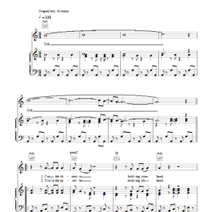 La Roux Quicksand Musik Noten - Piano, Vocal & Guitar Chords - 100520-0