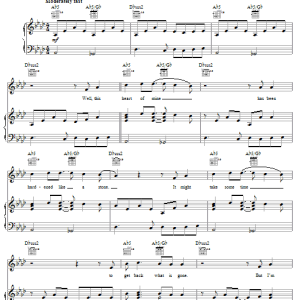 Lady A Love Don't Live Here Musik Noten - Piano, Vocal & Guitar Chords - 64072-0