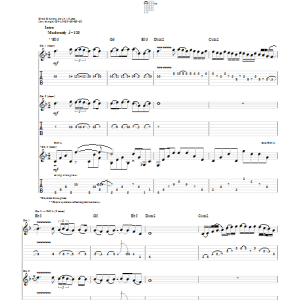 Lamb Of God Grace Musik Noten - Guitar Tab - 70497-0