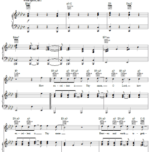 Larnelle Harris How Excellent Is Thy Name Musik Noten - Piano, Vocal & Guitar Chords - 59509-0
