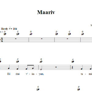 Larry Karol Maariv Musik Noten - Lead Sheet / Fake Book - 66599-0