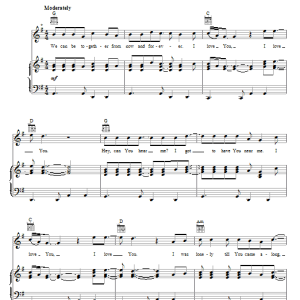 Larry Norman I Love You Musik Noten - Piano, Vocal & Guitar Chords - 68458-0
