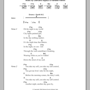 Laura Branigan Self Control Musik Noten - Guitar Chords/Lyrics - 107625-0