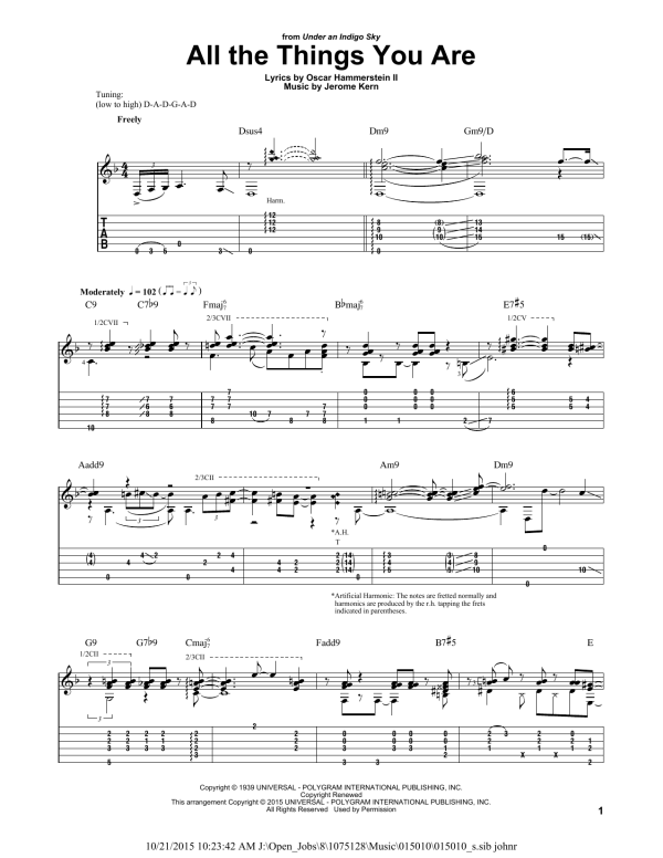 Laurence Juber All The Things You Are Musik Noten - Solo Guitar - 163943-0