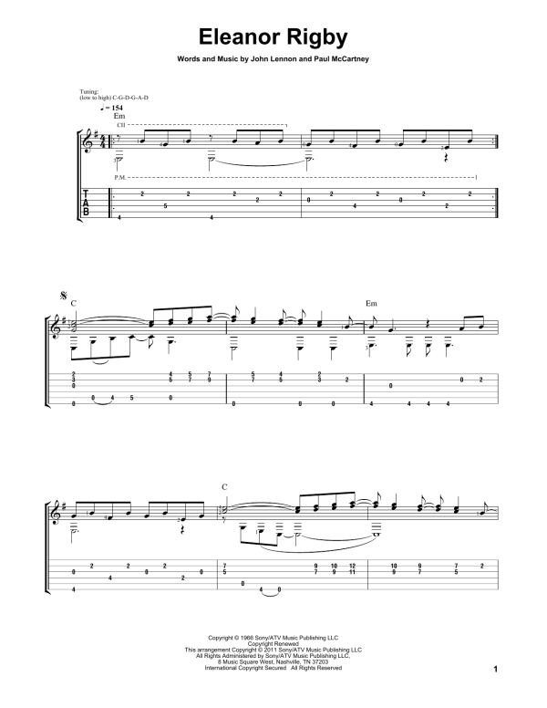 Laurence Juber Eleanor Rigby Musik Noten - Solo Guitar - 83631-0