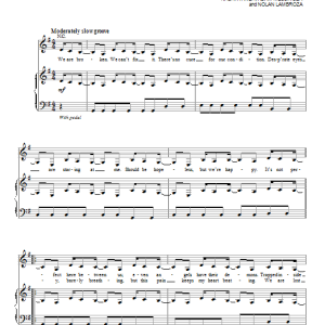 Lea Michele Burn With You Musik Noten - Piano, Vocal & Guitar Chords - 154552-0