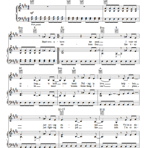 Lea Michele Don't Let Go Musik Noten - Piano, Vocal & Guitar Chords - 154554-0
