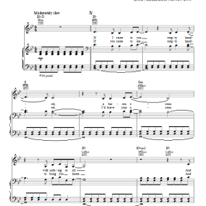 Lea Michele Empty Handed Musik Noten - Piano, Vocal & Guitar Chords - 154547-0