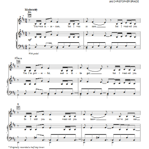 Lea Michele You're Mine Musik Noten - Piano, Vocal & Guitar Chords - 154551-0