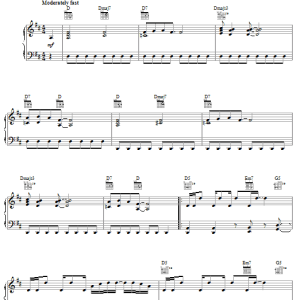 LeAnn Rimes Something's Gotta Give Musik Noten - Piano, Vocal & Guitar Chords - 54406-0