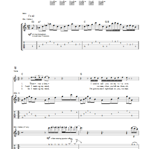 Led Zeppelin Baby Come On Home Musik Noten - Guitar Tab - 115184-0