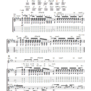 Led Zeppelin Ramble On Musik Noten - Guitar Tab - 44330-0