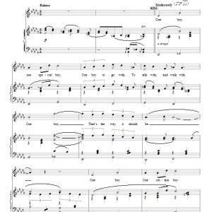 Lee Adams One Boy (Girl) Musik Noten - Piano & Vocal - 53248-0