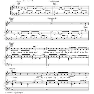 Lee Brice I Drive Your Truck Musik Noten - Piano, Vocal & Guitar Chords - 96622-0
