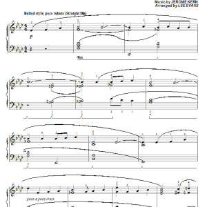Lee Evans They Didn't Believe Me Musik Noten - Piano Solo - 27925-0
