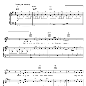 Lee Kernaghan Spirit Of The Anzacs Musik Noten - Piano, Vocal & Guitar Chords - 120930-0