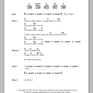 Lemonheads Into Your Arms Musik Noten - Guitar Chords/Lyrics - 103363-0