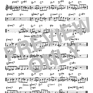 Lennie Tristano Crosscurrent Musik Noten - Real Book – Melody & Chords – C Instruments - 60065-0