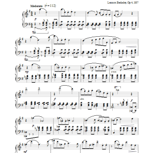Lennox Berkeley Five Short Pieces, No. 3, Op. 4 Musik Noten - Piano Solo - 32845-0