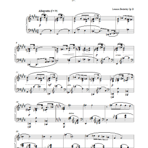 Lennox Berkeley Prelude No. 4 (from Six Preludes) Musik Noten - Piano Solo - 38199-0