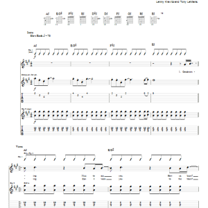 Lenny Kravitz Good Morning Musik Noten - Guitar Tab - 69654-0