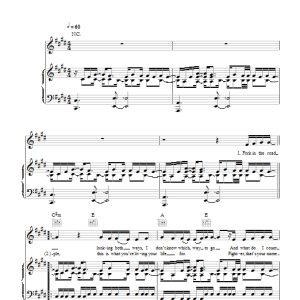 Leona Lewis Don't Let Me Down Musik Noten - Piano, Vocal & Guitar Chords - 49757-0