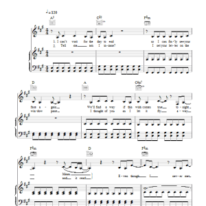 Leona Lewis Love Letter Musik Noten - Piano, Vocal & Guitar Chords - 49760-0