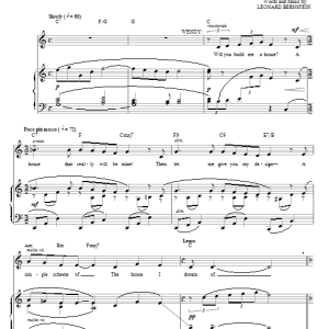 Leonard Bernstein My House Musik Noten - Piano & Vocal - 76637-0