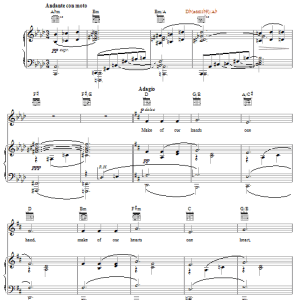 Leonard Bernstein One Hand, One Heart (from West Side Story) Musik Noten - Piano, Vocal & Guitar Chords - 64458-0