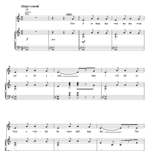 Lerner & Loewe My Mother's Weddin' Day Musik Noten - Piano, Vocal & Guitar Chords - 71722-0