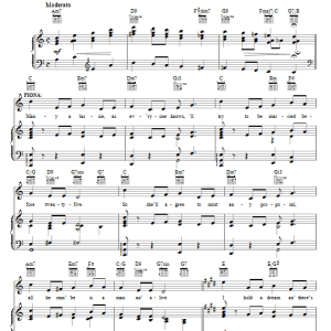 Lerner & Loewe Waitin' For My Dearie Musik Noten - Piano, Vocal & Guitar Chords - 71714-0