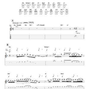 Les Paul Blue Skies Musik Noten - Guitar Tab - 26275-0
