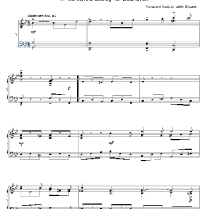 Leslie Bricusse Thank You Very Much (from Scrooge) (in the style of Beethoven) (arr. David Pearl) Musik Noten - Piano Solo - 55572-0