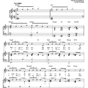 Leslie Bricusse The Only Man For Me Musik Noten - Piano, Vocal & Guitar Chords - 56557-0