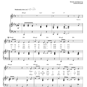 Leslie Bricusse Think Positive Musik Noten - Piano, Vocal & Guitar Chords - 56556-0