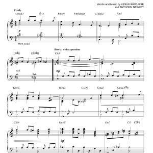 Leslie Bricusse Who Can I Turn To (When Nobody Needs Me) [Jazz version] (arr. Brent Edstrom) Musik Noten - Piano Solo - 160776-0