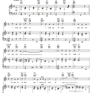 Lew Brown Don't Sit Under The Apple Tree (With Anyone Else But Me) Musik Noten - Piano, Vocal & Guitar Chords - 23832-0