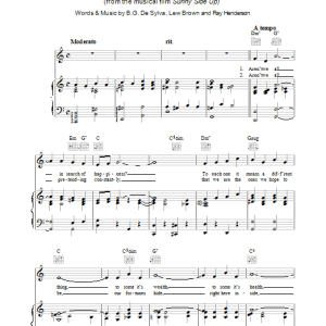 Lew Brown I'm A Dreamer, Aren't We All? Musik Noten - Piano, Vocal & Guitar Chords - 36277-0