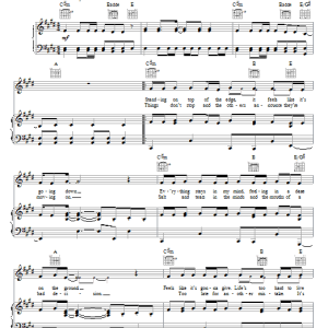 Lifehouse All In All Musik Noten - Piano, Vocal & Guitar Chords - 54750-0