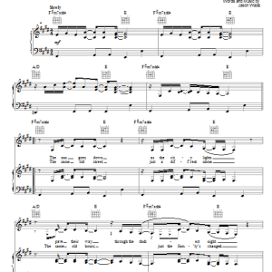 Lifehouse Walking Away Musik Noten - Piano, Vocal & Guitar Chords - 54748-0