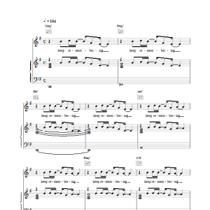 Lighthouse Family Keep Remembering Musik Noten - Piano, Vocal & Guitar Chords - 17305-0