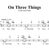 Lil Rev On Three Things Musik Noten - Lead Sheet / Fake Book - 66608-0